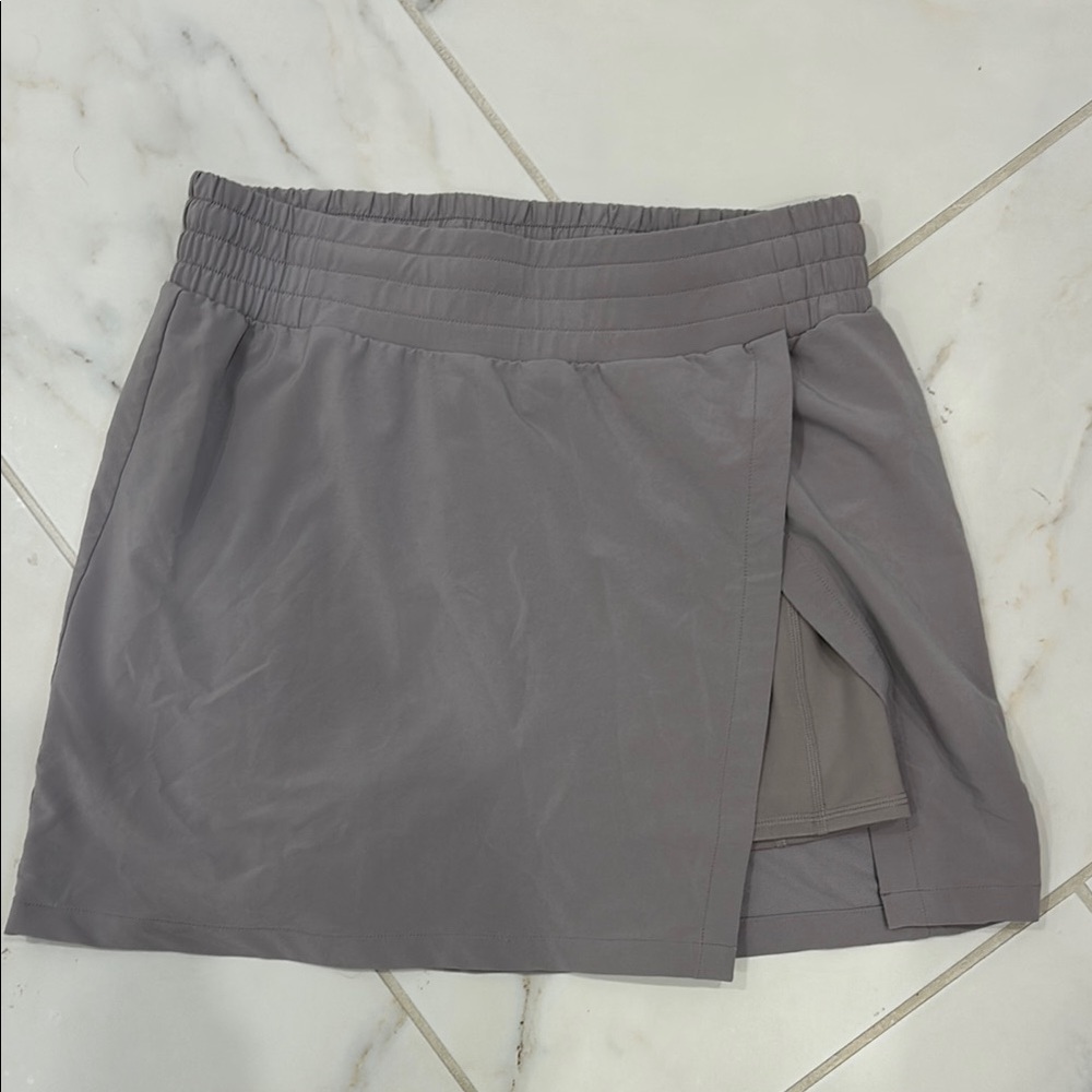 Zella Gray Mini tennis skort